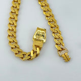 21K Gold Cuban Link Bracelet 14.12 Grams |202780
