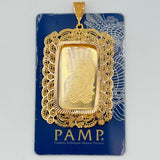 21k Gold PAMP Frame Traditional 2 Row 15.7 grams | 202791