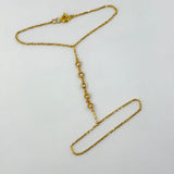 21k Gold Modern GLOVE with stones 3.35 grams | 202789