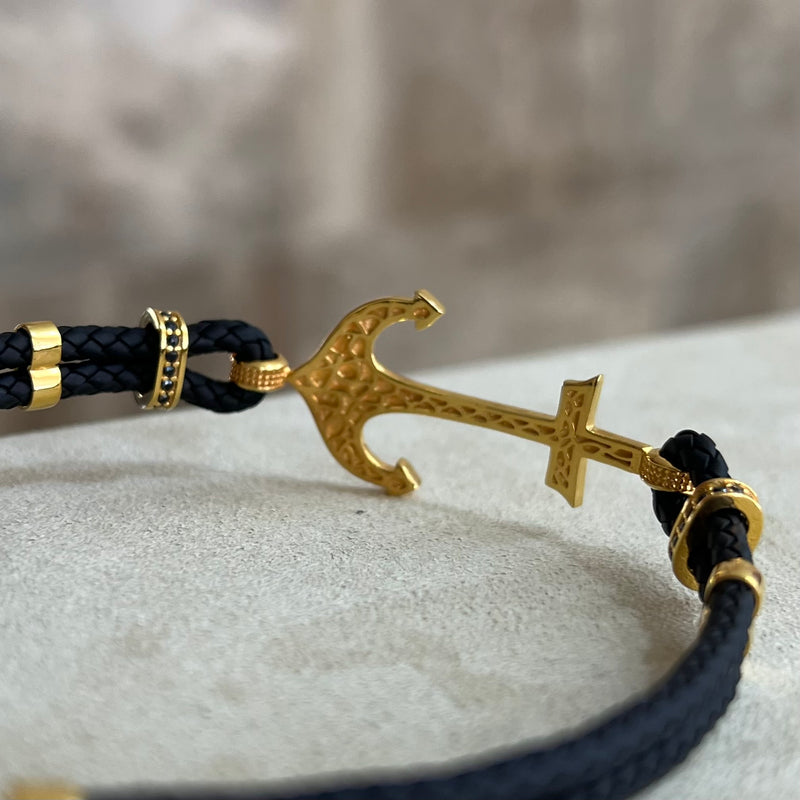 DUBAI Gold Bracelet Anchor