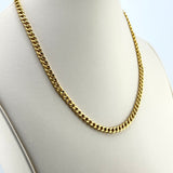 21K Gold Miami Cuban Link Necklace 9.90 Grams 17.5-Inch | 207857