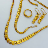 21k Gold Floral Set Diamond Cut / Polish 31.84 grams | 202823