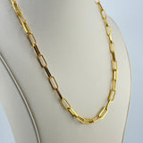 21K Gold Diamond-Cut Polished Necklace 9.74 Grams 21-Inch | 207859