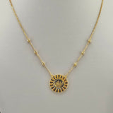 21K Gold Rashadi Six-Bead Necklace 4.74 Grams 17.5-Inch | 207860