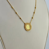21K Gold Rashadi Six-Bead Necklace 4.74 Grams 17.5-Inch | 207860