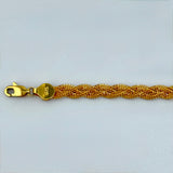 21K Gold Woven Bracelet 6.0 Grams 6.75-Inch | 207861