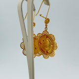 Rashadi Traditional 21k Gold Drop Down Earrings 11.85 grams | 202824