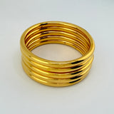 21K Yellow Gold Bangle Set of 5 – 61g | Model 194263