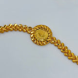 21K Gold Rashadi Circle Halo Bracelet 6.84 Grams  | 207870