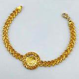 21K Gold Rashadi Circle Halo Bracelet 6.84 Grams  | 207870