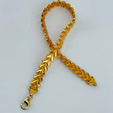 21K Gold Floral Bracelet 5.88 Grams 7-Inch | 207871
