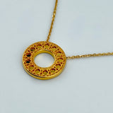 21K Gold Mediterranean Circle Necklace 4.52 Grams  | 207873