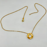21K Gold Mediterranean Circle Necklace 4.52 Grams  | 207873