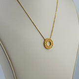 21K Gold Mediterranean Circle Necklace 4.52 Grams  | 207873