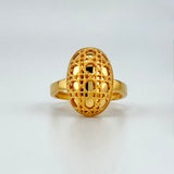 21K Gold Oval Mediterranean Ring 3.15 Grams | 207875