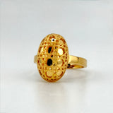 21K Gold Oval Mediterranean Ring 3.15 Grams | 207875
