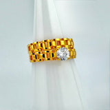 21K Gold Engagement Ring Set 3.38 Grams | 207882