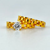 21K Gold Engagement Ring Set 3.38 Grams | 207882