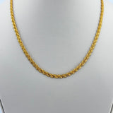 21K Gold Woven Necklace 18 Inch 9.79 Grams | 207893