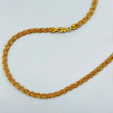21K Gold Woven Necklace 18 Inch 9.79 Grams | 207893