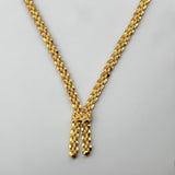 21K Gold Modern Puff Woven Link Jewelry Set 32.18 Grams | 207894