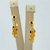 21K Gold Modern Puff Woven Link Jewelry Set 32.18 Grams | 207894