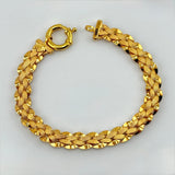 21K Gold Modern Puff Woven Link Jewelry Set 32.18 Grams | 207894