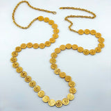 21K Gold Rashadi Throwover Necklace 40 Inch 46.83 Grams | 207895