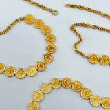 21K Gold Rashadi Throwover Necklace 40 Inch 46.83 Grams | 207895