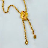 21K Gold Mediterranean Rope Necklace 21 Inch 10.62 Grams | 207898