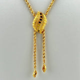 21K Gold Mediterranean Rope Necklace 21 Inch 10.62 Grams | 207898