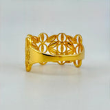 21K Gold Star Openwork Ring 2.31 Grams | 207888