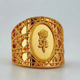 21K Gold Mediterranean Rose Ring 5.21 Grams | 207885