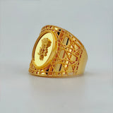 21K Gold Mediterranean Rose Ring 5.21 Grams | 207885