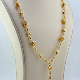 21K Gold Traditional Drop Necklace 25 Inch 26.66 Grams | 207997