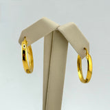 21K Gold Classic Hoop Earrings 4.21 Grams | 208002