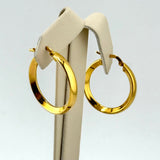 21K Gold Classic Hoop Earrings 4.21 Grams | 208002
