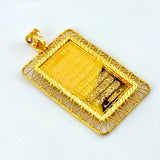 21K Gold Ayat Al Kursi Rectangular Pendant 4.87 Grams | 208005