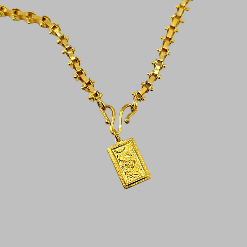 24k Dragon Necklace