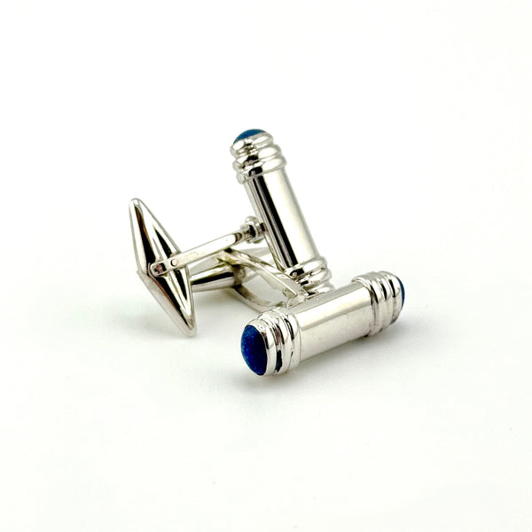 Lapis T bar Cuff Link