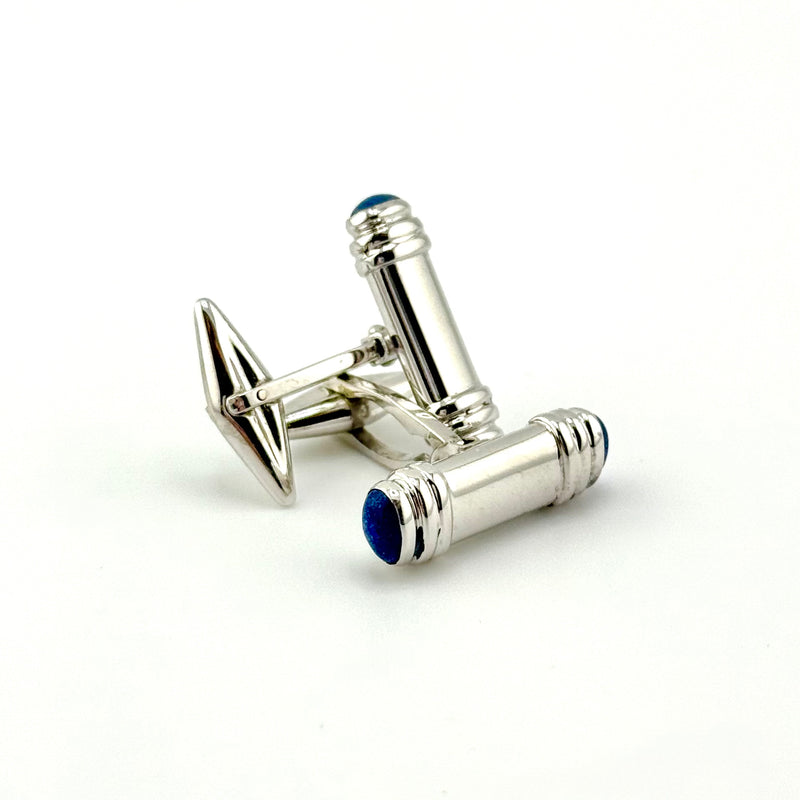 Lapis T bar Cuff Link