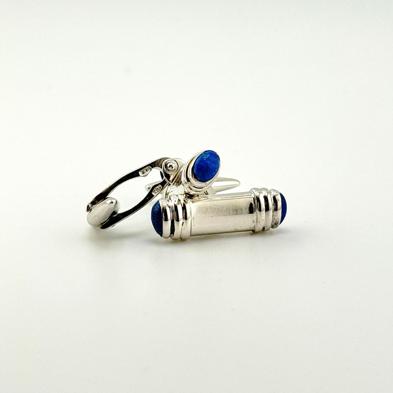 Lapis T bar Cuff Link