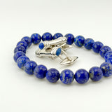 Lapis T bar Cuff Link