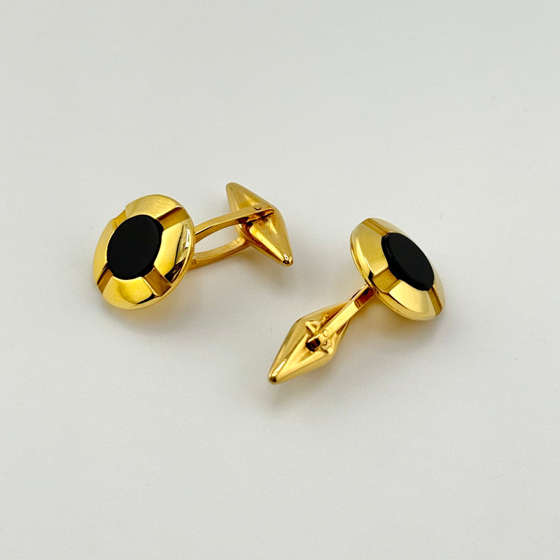 Onyx NESW Cuff Links