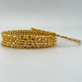 21K Gold Bangle Set of 6 sz Meduim 77.67 Grams | 208178
