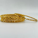 21K Gold Bangle Set of 6 sz Meduim 77.67 Grams | 208178