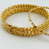 21K Gold Bangle Set of 6 sz Meduim 77.67 Grams | 208178