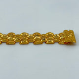 21K Gold Five-Link Bracelet 7.5 Inch 28.1 Grams | 208179