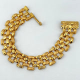 21K Gold Five-Link Bracelet 7.5 Inch 28.1 Grams | 208179