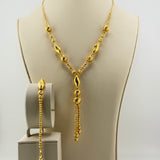 21K Gold Bead Luxury Set Necklace & Bracelet 30.49 Grams | 202515